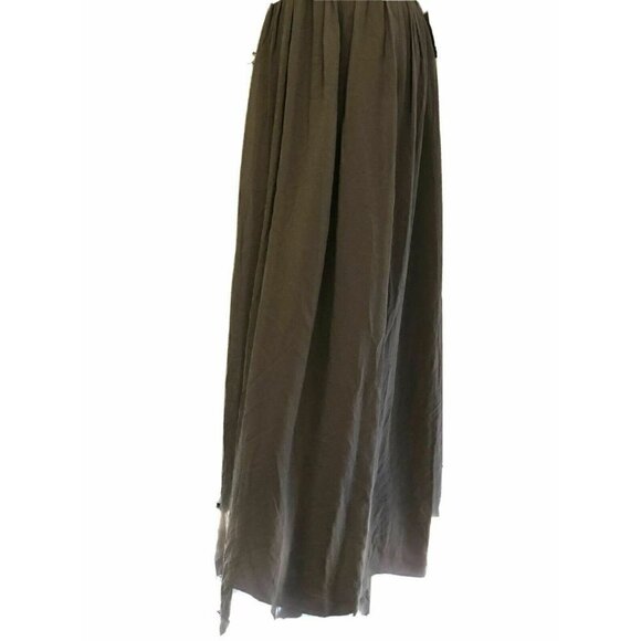 Donna Morgan Laur Ruched Silk Chiffon Gown Size 14 - Picture 9 of 12